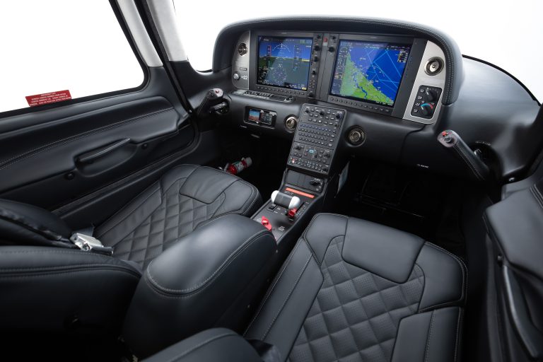 Black leather interior